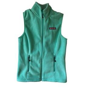 Vineyard Vines Mint Colored Fleece Vest Size XXS